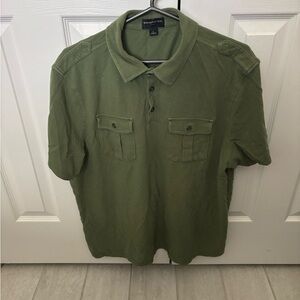 Banana Republic Olive Men's Polo Shirt